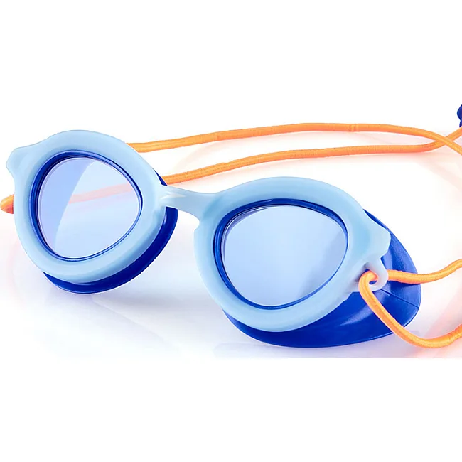 Детские очки для плавания Speedo KIDS SUNNY G S SHLLS 451 голубой, синий оранжевый OSFM