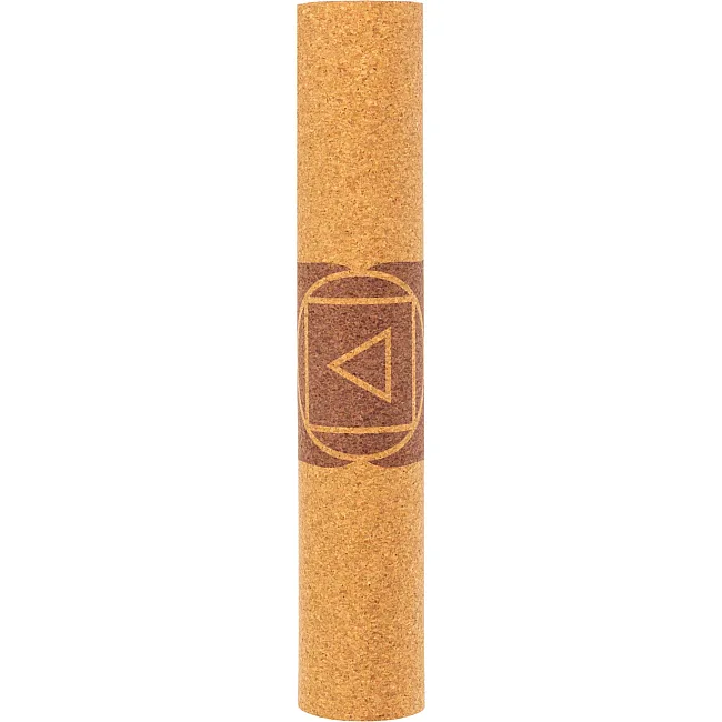 Коврик для йоги Пробковый каучуковый двухслойный Yoga mat RECORD
 FI-7156-2 183x61мx0.4cм