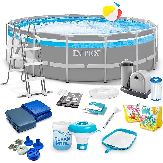 Басейн каркасний 17в1 INTEX 26730, 488 х 122 см