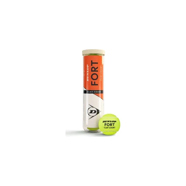 Мячи для тенниса Dunlop Fort clay court 4B пластик банка