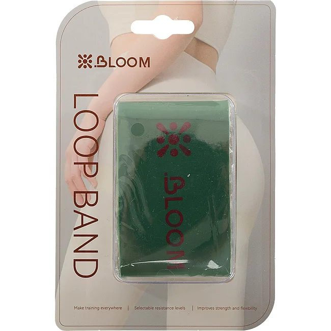 Резинка для упражнений лента сопротивления
 BLOOM LB7061-XL жесткость XL (Зеленый)