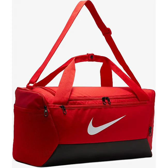 Сумка спортивная Nike NK BRSLA S DUFF – 9.5 41L черный, красный 51x28х28 см