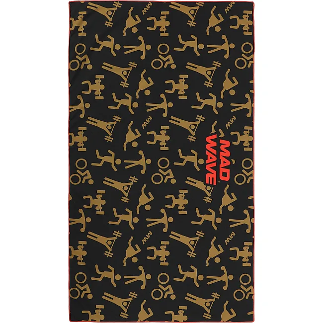 Спортивное полотенце
 из микрофибры MADWAVE
 SPORT M076306200W 140 см
х80см (Черный)