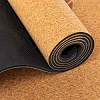Коврик для йоги Пробковый каучуковый двухслойный Yoga mat RECORD
 FI-7156-2 183x61мx0.4cм