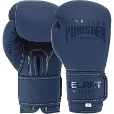 Рукавички для боксу PU ZELART PUNISHER BO-7553 (Темно-синій)