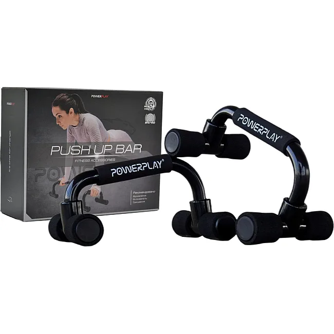 Упоры для отжиманий POWERPLAY 4316 Push Up Bars пластиковые (Скошенные)