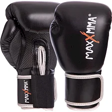 Перчатки для бокса PU MAXXMMA GB01S (Черный)