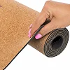 Коврик для йоги Пробковый каучуковый двухслойный Yoga mat RECORD
 FI-7156-2 183x61мx0.4cм
