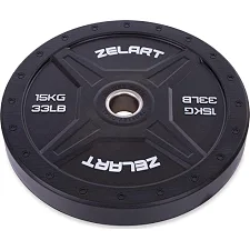 Бамперний диск гумовий ZELART TA-2258-15 50,4мм 15кг