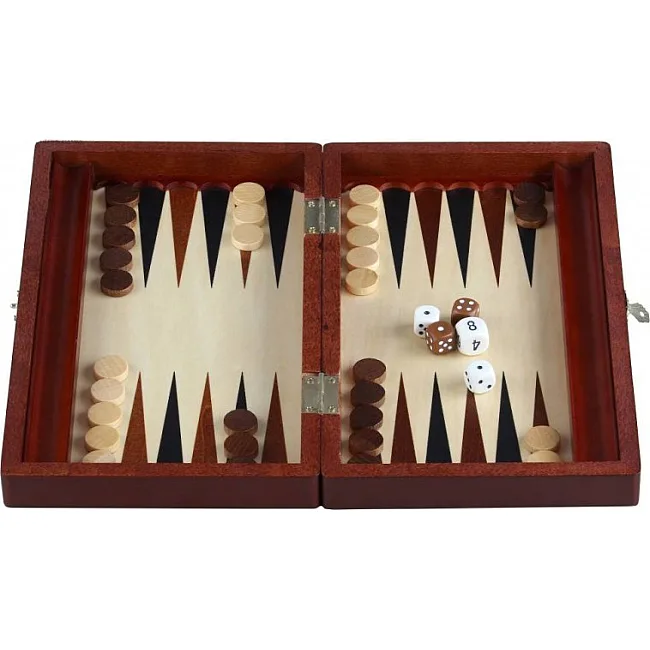 Нарды Madon BACKGAMMON MALE черный, коричневый, бежевый 28х33 см