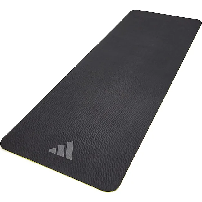 Коврик для йоги Adidas Double Sided Yoga Mat желтый, серый 176 х 61 х 0,6 см
