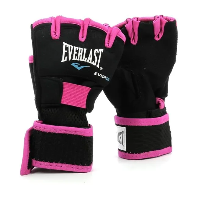 Бинты-перчатки Everlast EVERGEL HAND WRAPS черный, розовый Жен S/M