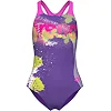 Купальник для девочек Arena LIGHT TRICKS SWIMSUIT SWIM PRO фиолетовый