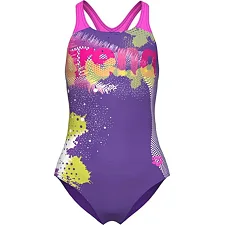 Купальник для девочек Arena LIGHT TRICKS SWIMSUIT SWIM PRO фиолетовый