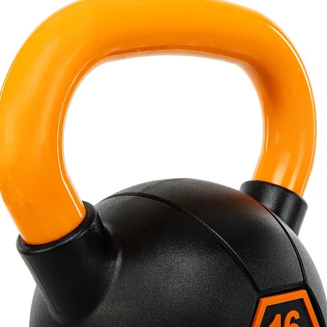 Гиря тренировочная цельная
 с окрашенной ручкой LiveUp Urethane competition kettlebell UAZE5336-16 вес 16кг