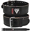 Пояс для пауэрлифтинга RDX кожаный RD1 Black