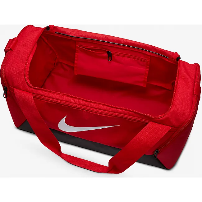 Сумка спортивная Nike NK BRSLA S DUFF – 9.5 41L черный, красный 51x28х28 см