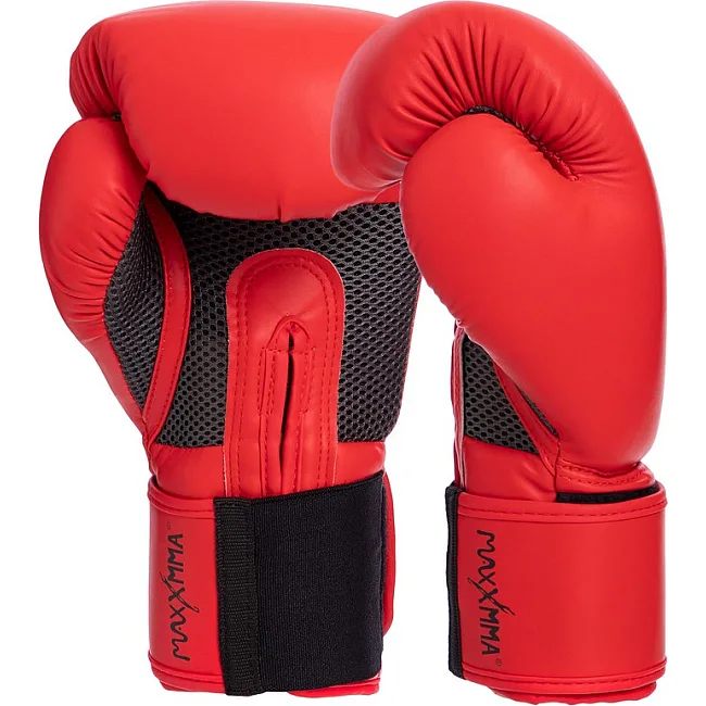 Перчатки для бокса PU MAXXMMA GB01S (Красный)