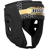 Шлем для бокса открытый PU HARD TOUCH BO-4234 (Черный-золотой)
