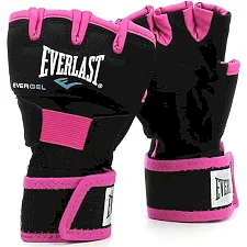 Бинты-перчатки Everlast EVERGEL HAND WRAPS черный, розовый Жен S/M