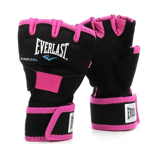 Бинты-перчатки Everlast EVERGEL HAND WRAPS черный, розовый Жен S/M