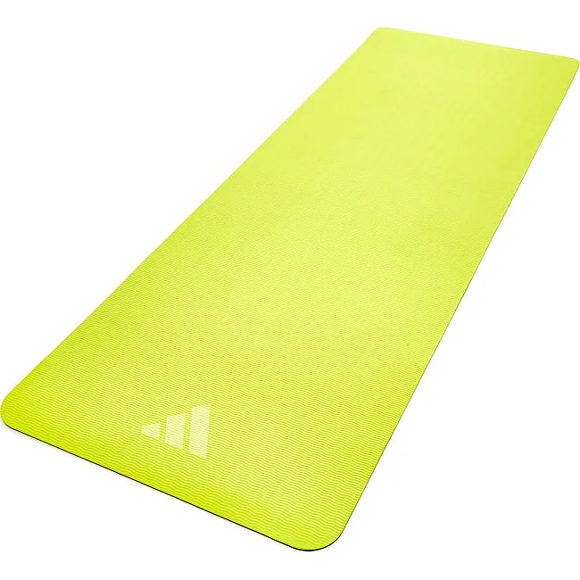 Коврик для йоги Adidas Double Sided Yoga Mat желтый, серый 176 х 61 х 0,6 см