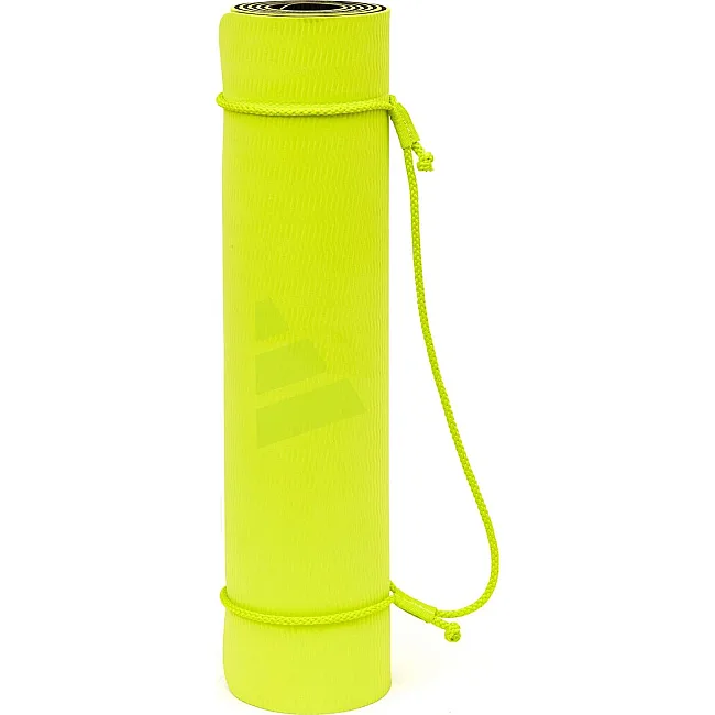 Коврик для йоги Adidas Double Sided Yoga Mat желтый, серый 176 х 61 х 0,6 см