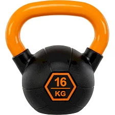 Гиря тренувальна цільна з пофарбованою ручкою LiveUp Urethane competition kettlebell UAZE5336-16 вага 16кг
