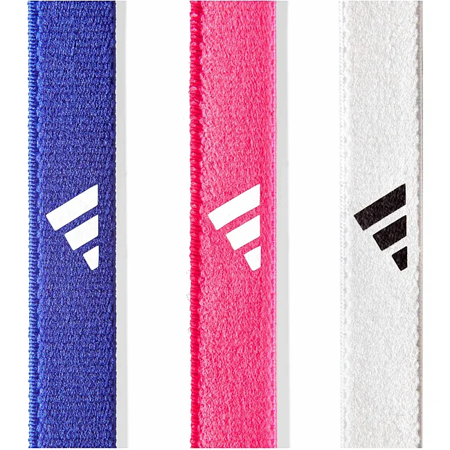 Повязки на голову женская Adidas Hairbands 3pk розовый, синий, белый