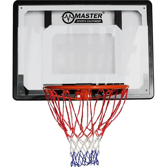 Щит баскетбольний MASTER MASSPSB-37, 80 x 58 см, чоро-білий