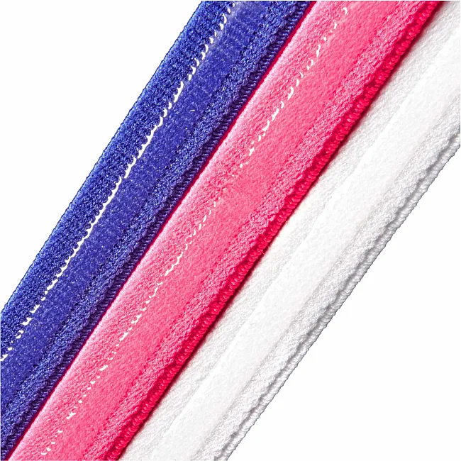 Повязки на голову женская Adidas Hairbands 3pk розовый, синий, белый