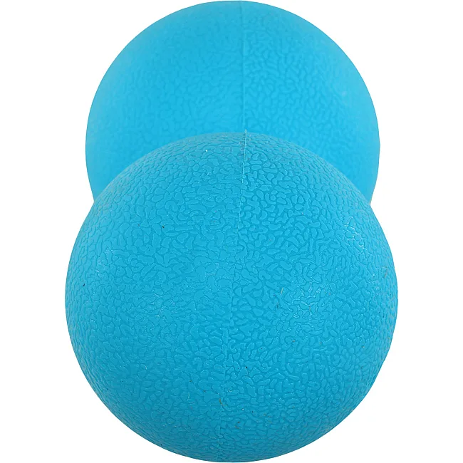 М'яч масажний подвійний для МФР та самомасажу Duoball LiveUp LP8502 ø14см (Синій)