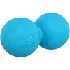 М'яч масажний подвійний для МФР та самомасажу Duoball LiveUp LP8502 ø14см (Синій)