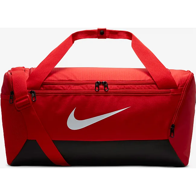 Сумка спортивная Nike NK BRSLA S DUFF – 9.5 41L черный, красный 51x28х28 см