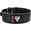 Пояс для пауэрлифтинга RDX кожаный RD1 Black