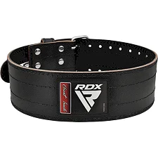 Пояс для пауэрлифтинга RDX кожаный RD1 Black