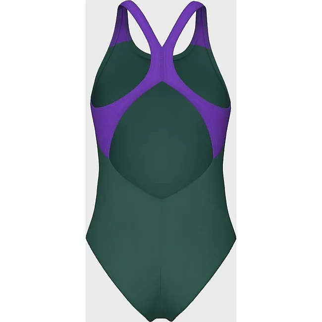 Купальник закрытый для женщин Arena BRIGHT GLARE SWIMSUIT V BACK зеленый