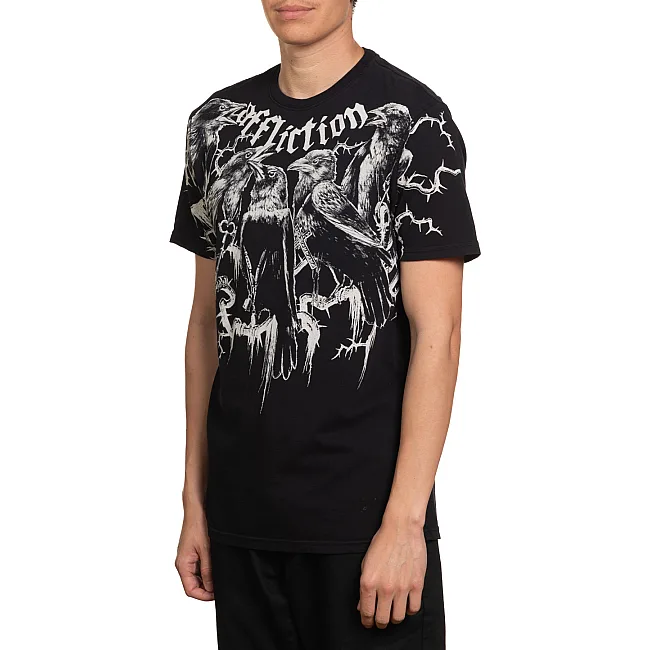Футболка мужская AFFLICTION Crows Tee Black