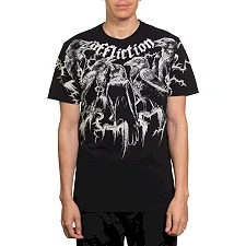 Футболка мужская AFFLICTION Crows Tee Black