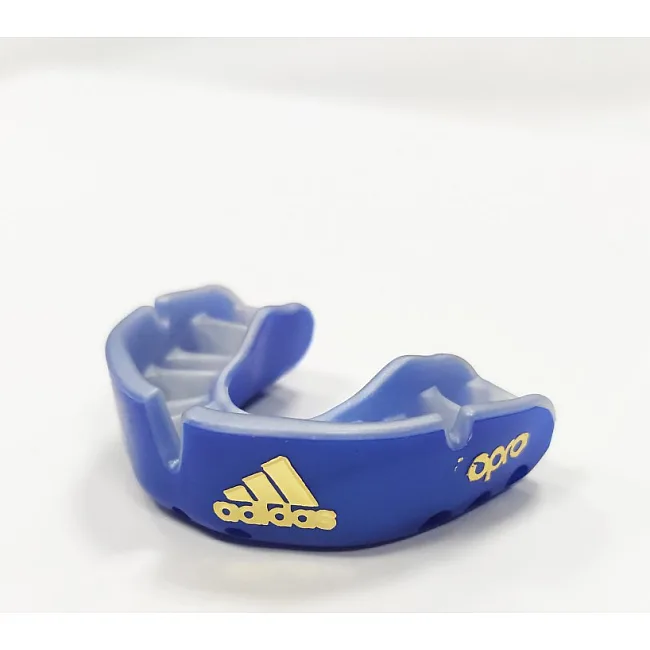 Капа для бокса взрослая Adidas Opro Gold | синий/серебро | Adidas ADIBP35