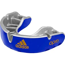 Капа для бокса взрослая Adidas Opro Gold | синий/серебро | Adidas ADIBP35