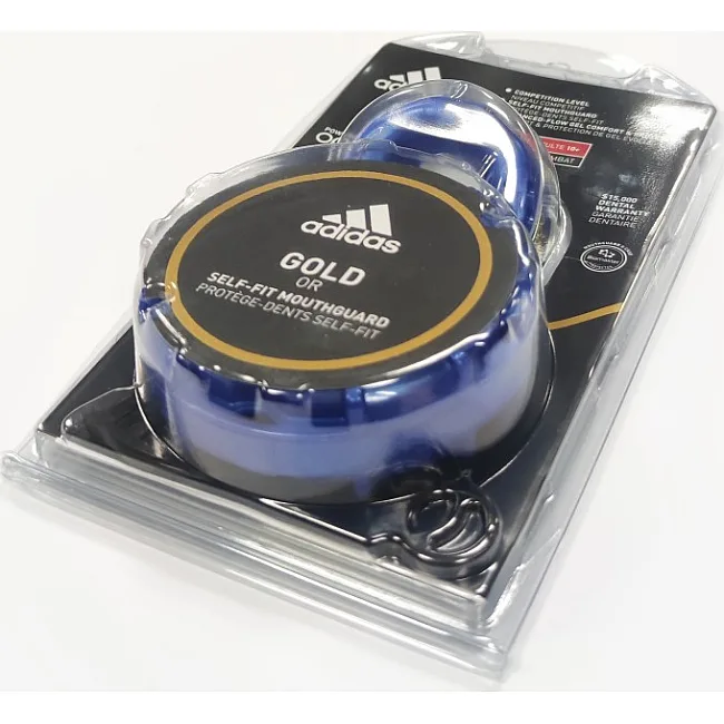 Капа для бокса взрослая Adidas Opro Gold | синий/серебро | Adidas ADIBP35
