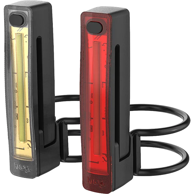 Комплект веломигалок передняя+задняя KNOG Plus Twinpack 40/20 Lumens Black