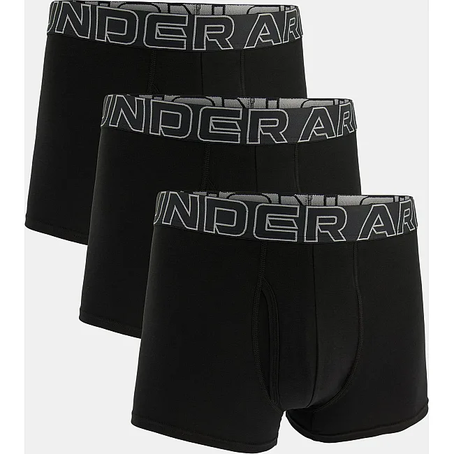 Чоловічі труси UNDER ARMOUR Performance Cotton 3 3 Pack Black Steel