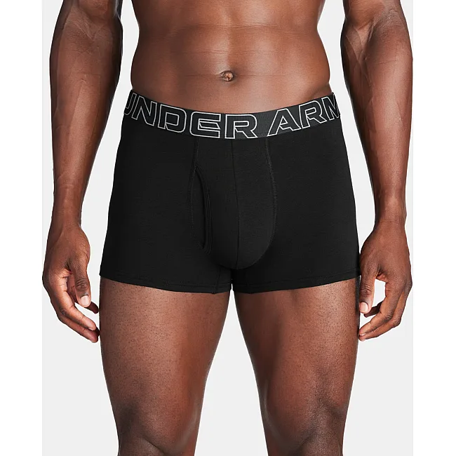 Чоловічі труси UNDER ARMOUR Performance Cotton 3 3 Pack Black Steel