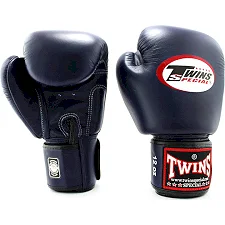 Перчатки для бокса TWINS Velcro BGVL3 Navy