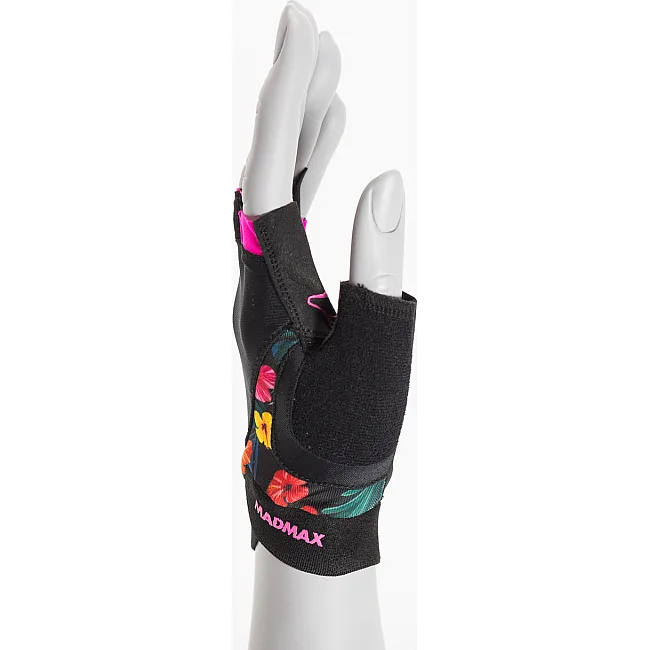 Рукавиці для фітнесу MADMAX MFG-770 Flower Power Gloves Black/Pink