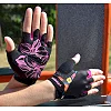 Рукавиці для фітнесу MADMAX MFG-770 Flower Power Gloves Black/Pink