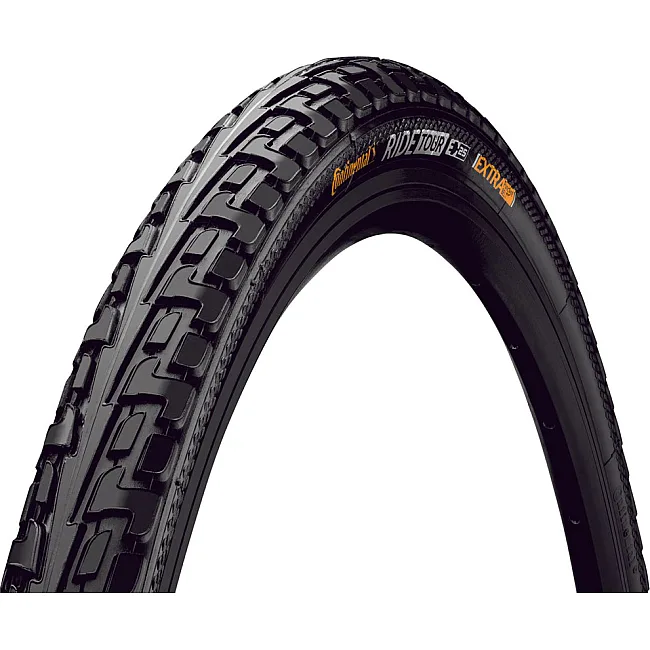 Велопокрышка CONTINENTAL RIDE Tour, 28" | 700 x 47C (45C) | 28 x 1.75, черная, не складная, Industry