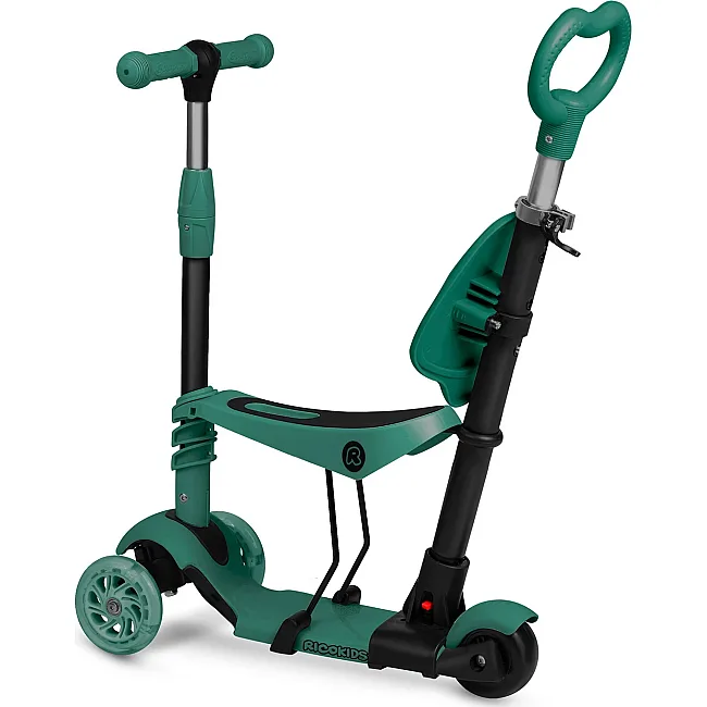 Детский самокат трехколесный Ricokids Todi зеленый